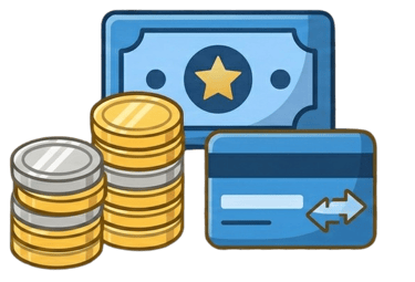 Icône représentant le paiement local en Dirhams (MAD) par virement ou chèque