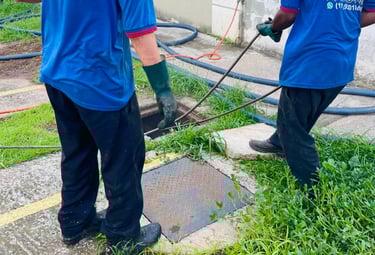 desentupimento de rede de esgoto