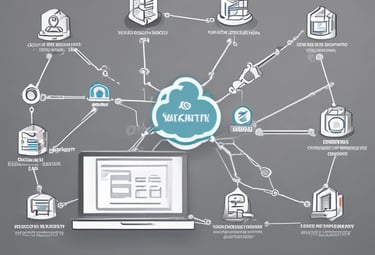 A professional reviewing website performance reports on a tablet.