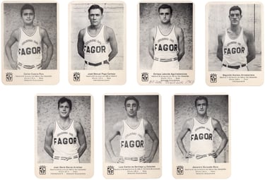 1968 Fagor Atletico San Sebastian Basketball Cards