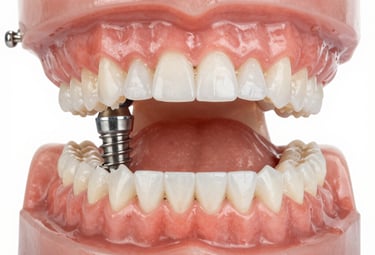 A patient smiling brightly after a teeth whitening session in a cozy dental room.