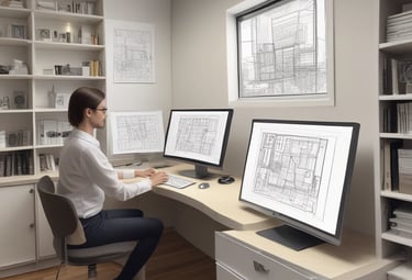 Skilled joiners fitting custom cabinetry seamlessly into a contemporary home.