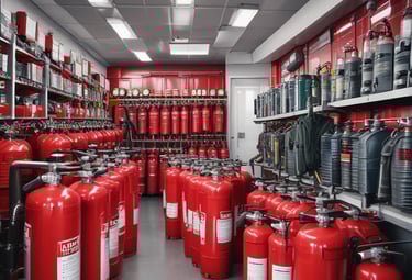 Air conditioning units being installed in a modern office space.