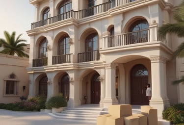 Professional movers loading a 3-ton truck with carefully wrapped furniture.
