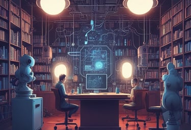 Visual representation of AI ethics and governance frameworks.