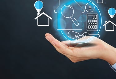 a person holding a smart phone in their hand