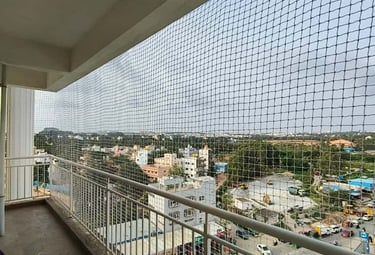 pet safety nets installation for balcony
