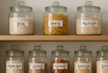 autumn kitchen pantry labels