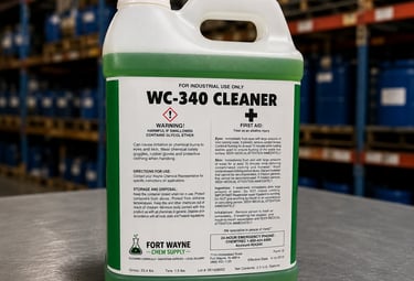 WC-340 multi-purpose commercial cleaner for grease, grime, floors, equipment, kitchens, and industri