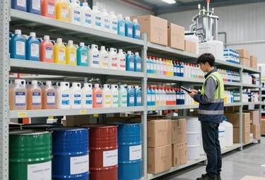 Delivery truck parked outside a local Fort Wayne business during a sunny day.