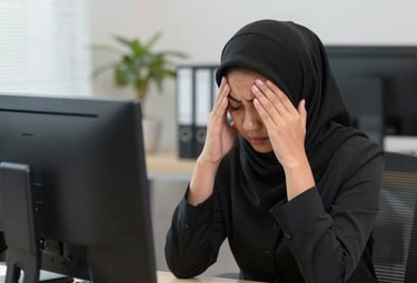 A vibrant AI avatar video playing on a smartphone screen.