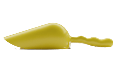 Sessola gialla HACCP professionale. Identificazione rapida per il trattamento di pollame e carni bianche.