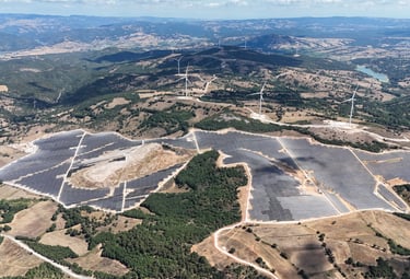 Güneş enerjisi santrali time-lapse proje kaydı
