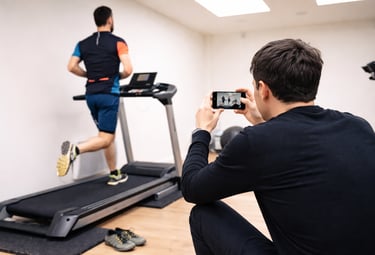 Analyse de foulée sur tapis de course