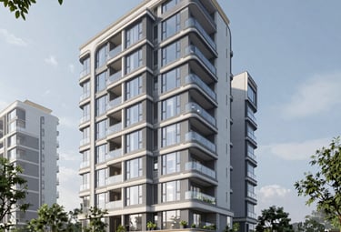 Happy family receiving keys to their new apartment in Lima.