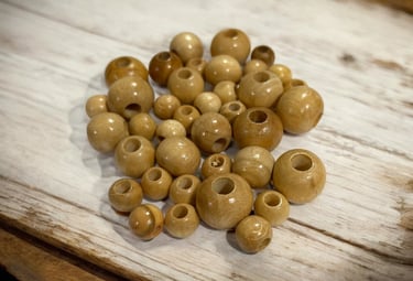 Varnished Wooden Beads