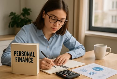 Young professional learning personal finance