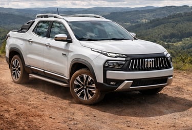 Fiat Toro 2026 picape moderna com visual robusto em estrada off-road e alto desempenho