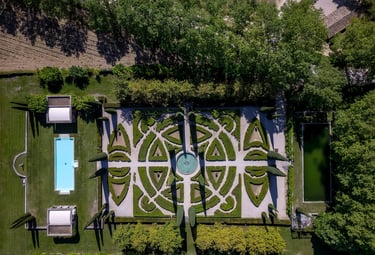 jardin à la Française château de Sannes