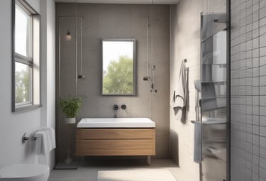 A modern kitchen being remodeled with new cabinets and countertops.