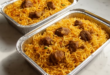 Healthy Mutton Biryani meal in Toronto and GTA
