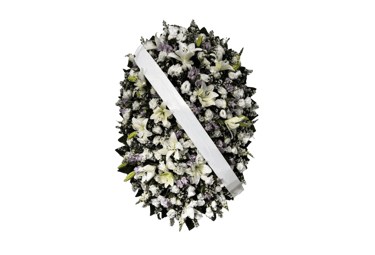 imagem mostra coroa de flores da consolare são paulo