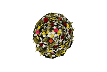 imagem mostra coroa de flores da funerária consolare são paulo