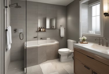 Home exterior showing a tasteful room addition with large windows.