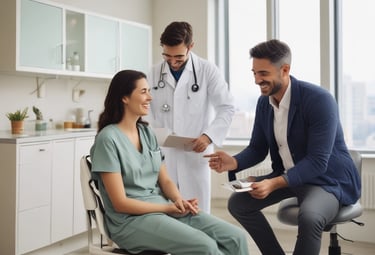 Consulta médica com equipe multidisciplinar na clínica odontológica e médica na Lapa PR