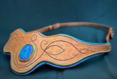 cordelette cordéo pour cheval artisanal en cuir cousu main artisan sellier à Genève Carouge