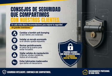 Consejos de seguridad que compartimos con nuestros clientes en Benidorm