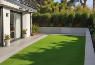 A sturdy retaining wall made of natural stone, elegantly outlined in a garden landscape.