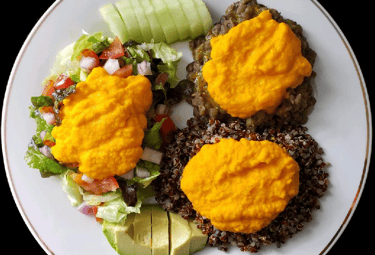 Quinoa-Lentil Ginger Bowl