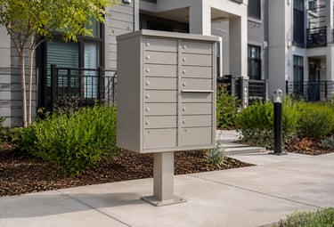 Commercial cluster box unit CBU installation for apartment complex in Pittsburgh PA