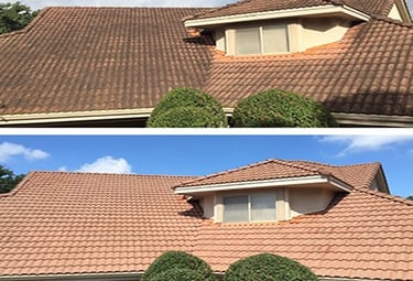 tile roof before and after pompano beach fl 