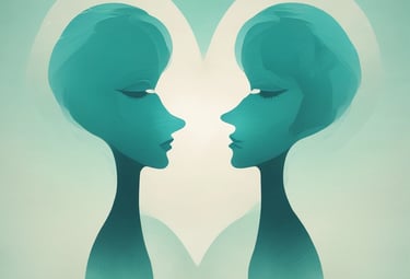 Photo monytrant 2 amoureux avec un cœur décrivant la santé sexuelle sur le site recherchesante