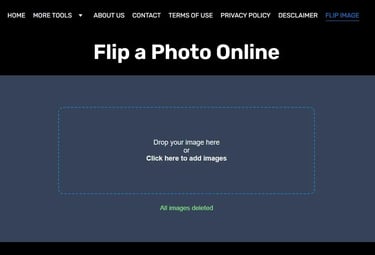 image flipper online - home screen.