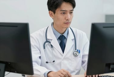 A hospital room subtly enhanced with ambient AI devices supporting patient care.