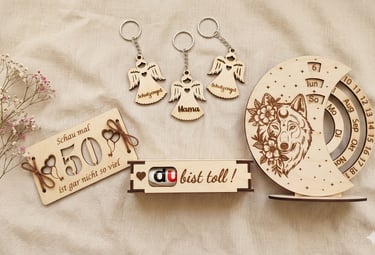 Personalisierte Geburtstagsgeschenke aus Holz mit Gravur – handgemacht und einzigartig
