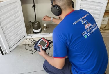 caça vazamento em residência