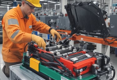 A ship being constructed in a modern shipyard.