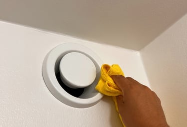 Rengöring av ventilation innan OVK