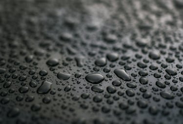 WestSide Garage keraminė danga ant automobilio kapoto – vandens lašų efektas