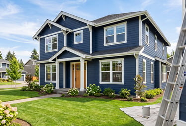 Freshly painted house exterior by Cherek Painting