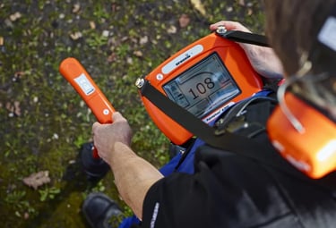 Localizacion fuga de agua con geófono Sewerin