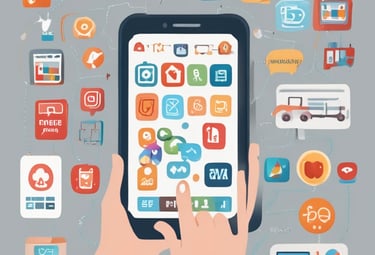 A workspace setup featuring an open laptop displaying design software, with a digital tablet and stylus beside it. A tablet is positioned to the right, showing a video call with a person. Nearby are eyeglasses, earphones, and a small case, all atop a wooden table by a window with sheer curtains letting in soft light.