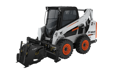 Mini Carregadeira BobCat com implemento fresa de asfalto