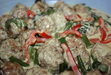green curry turkeyballs