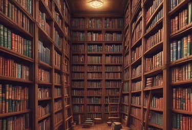 A collection of e-book covers displayed on a vibrant background.