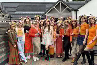 flower crown hen do activity york